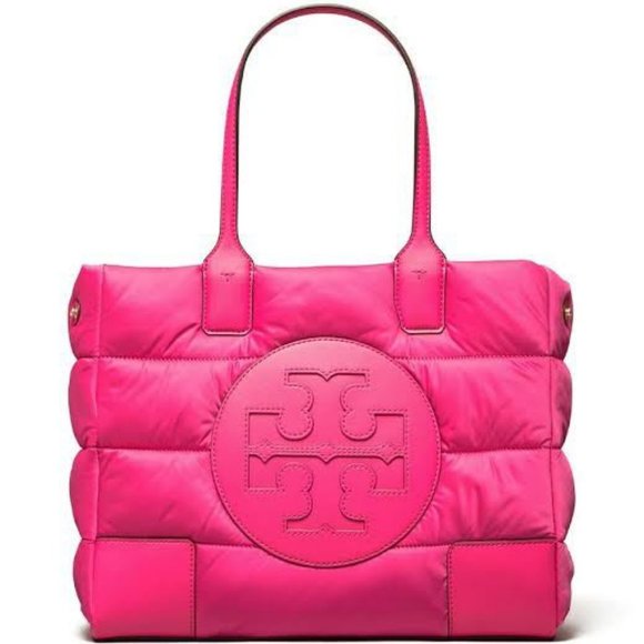 Tory Burch Handbags - Tory Burch Puffer Ella Tote Small Pink New